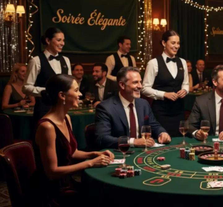 Soirée à thème dans une ambiance chaleureuse et chic au sein du restaurant Jackpot En Ligne