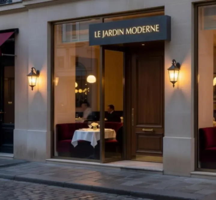 Vue chaleureuse du restaurant Jackpot En Ligne, tables dressées et atmosphère douce.